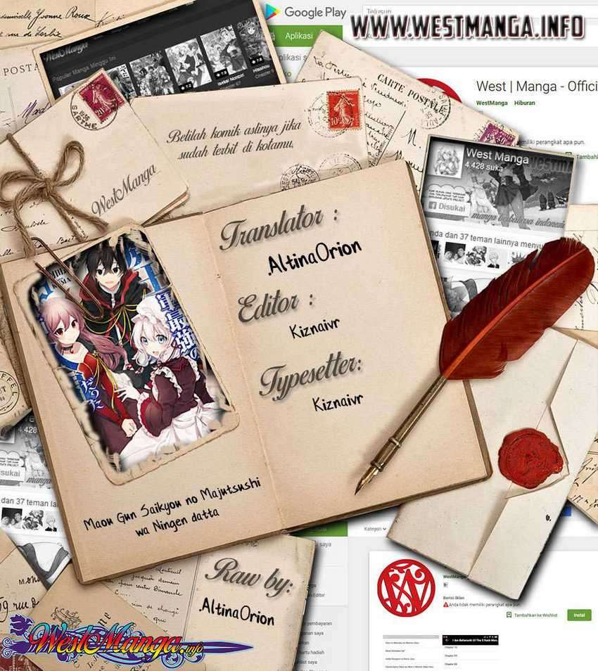 Maou Gun Saikyou no Majutsushi wa Ningen datta