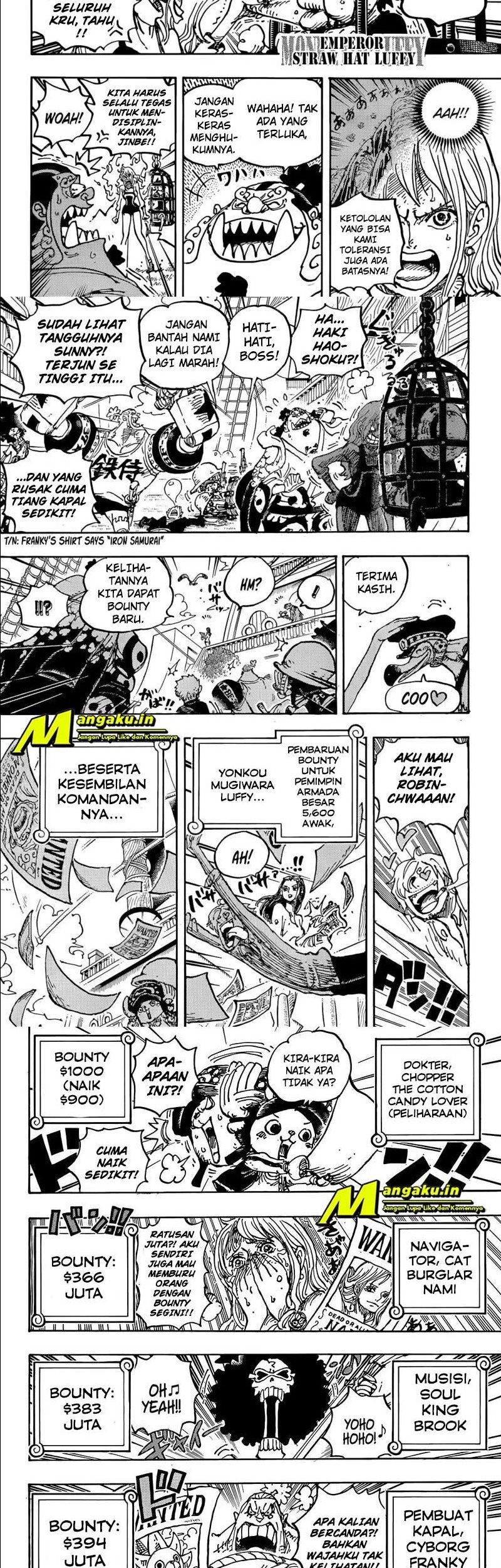 One Piece Chapter 1058