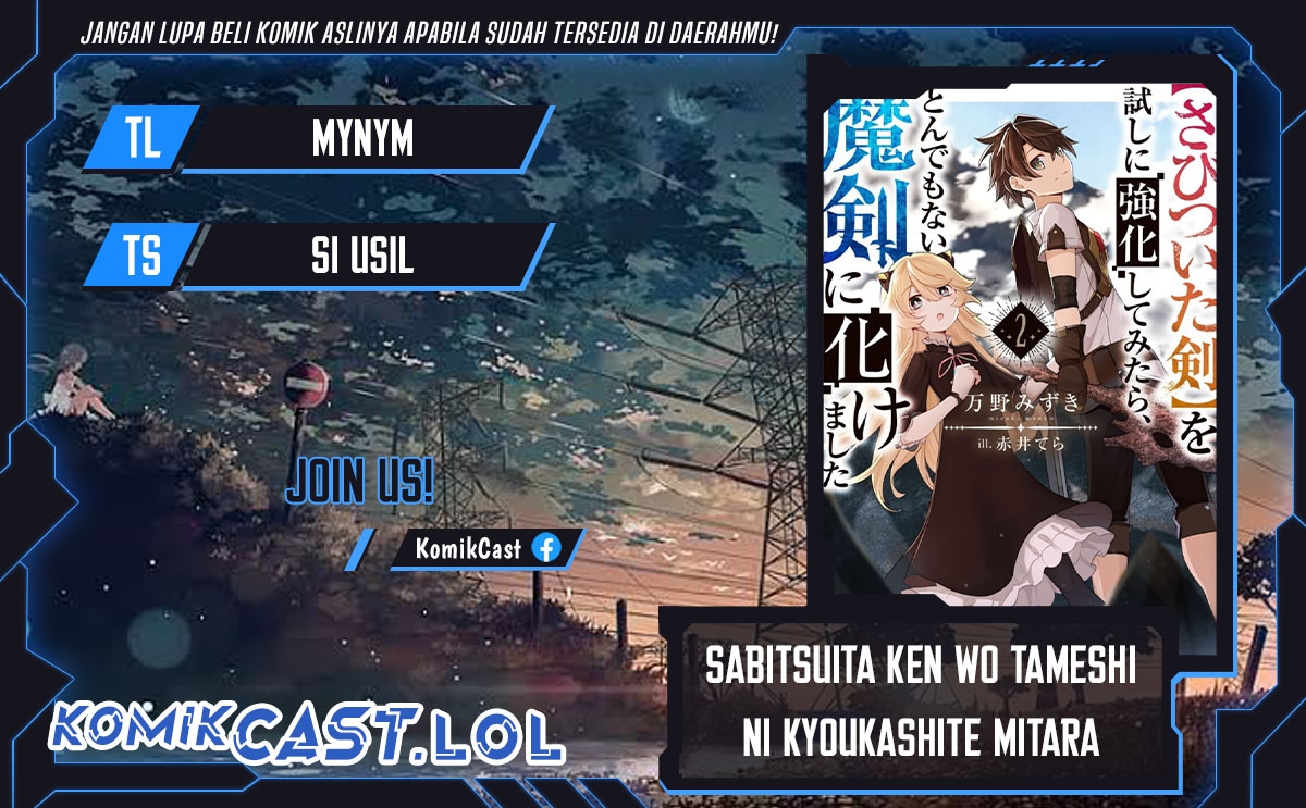 Sabitsuita Ken wo Tameshi ni Kyouka Shite Mitara, Tondemonai Maken ni Bakemashita