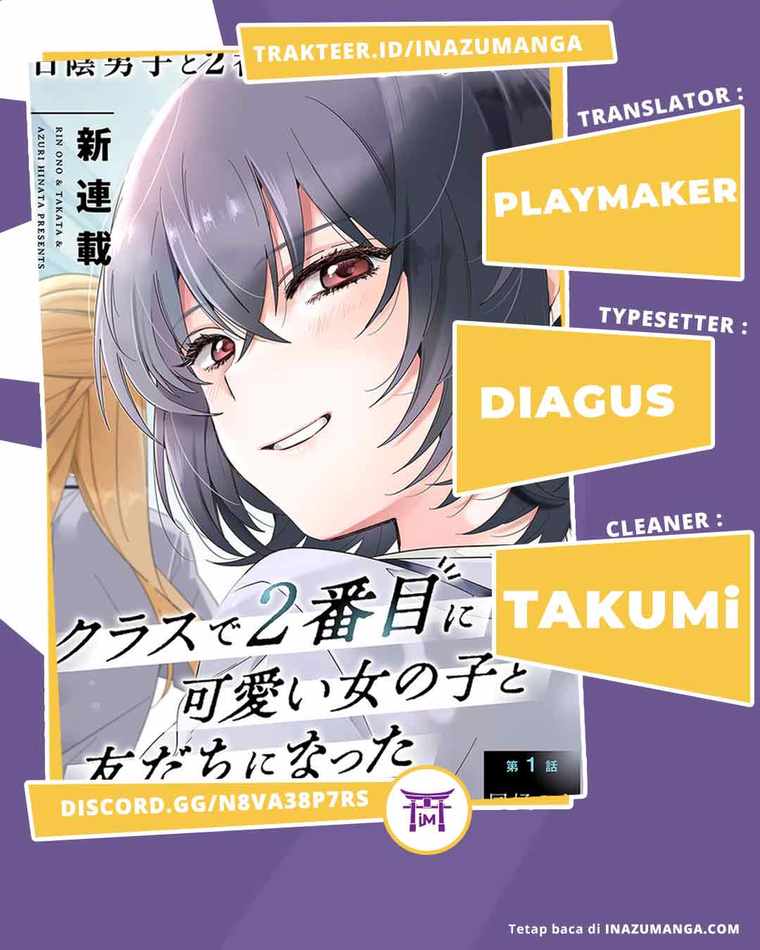 Class de 2 Banme ni Kawaii Onna no Ko to Tomodachi ni Natta