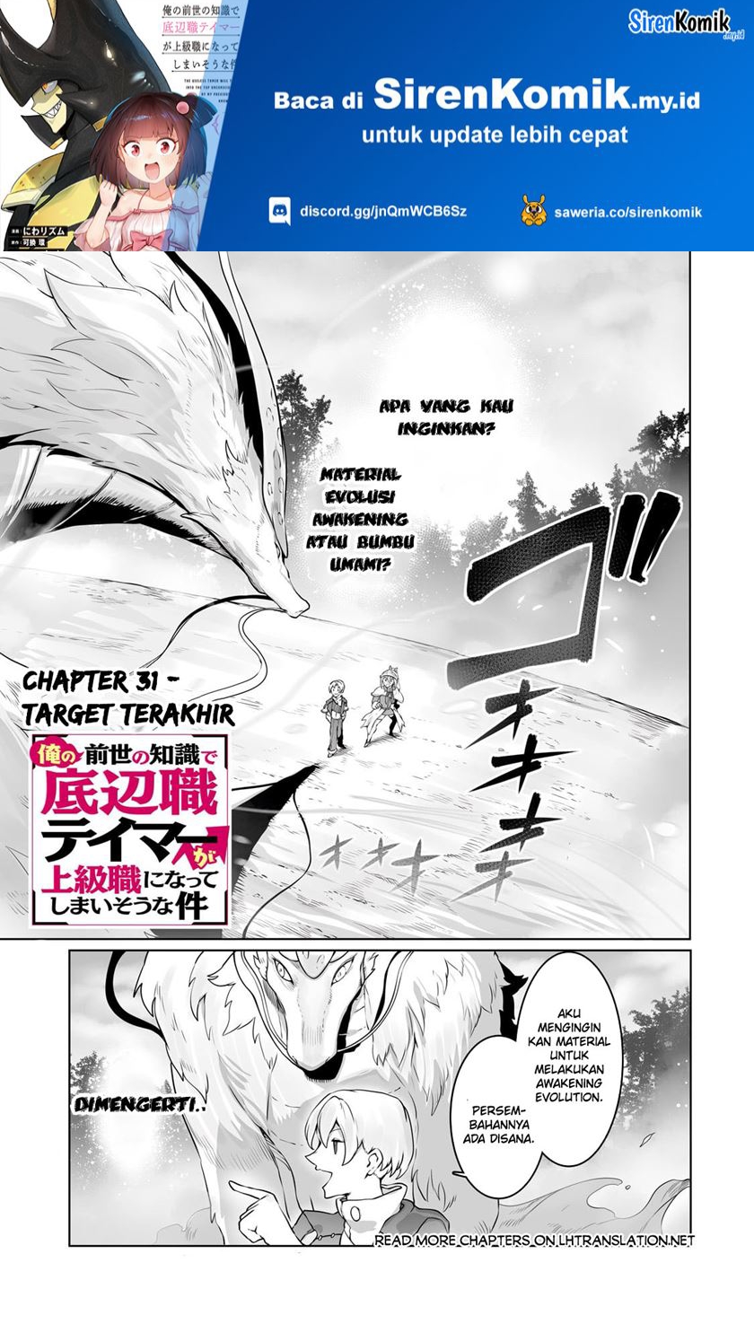 Ore no Zense no Chishiki de Teihengyo Tamer ga Joukyugyo ni Natte Shimaisou na Ken ni Tsuite