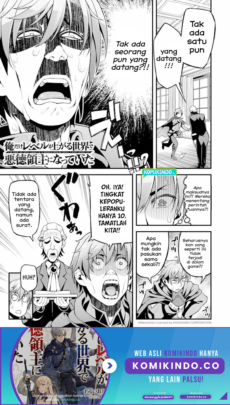 Ore dake Level ga Agaru Sekai de Akutoku Ryoushu ni Natteita