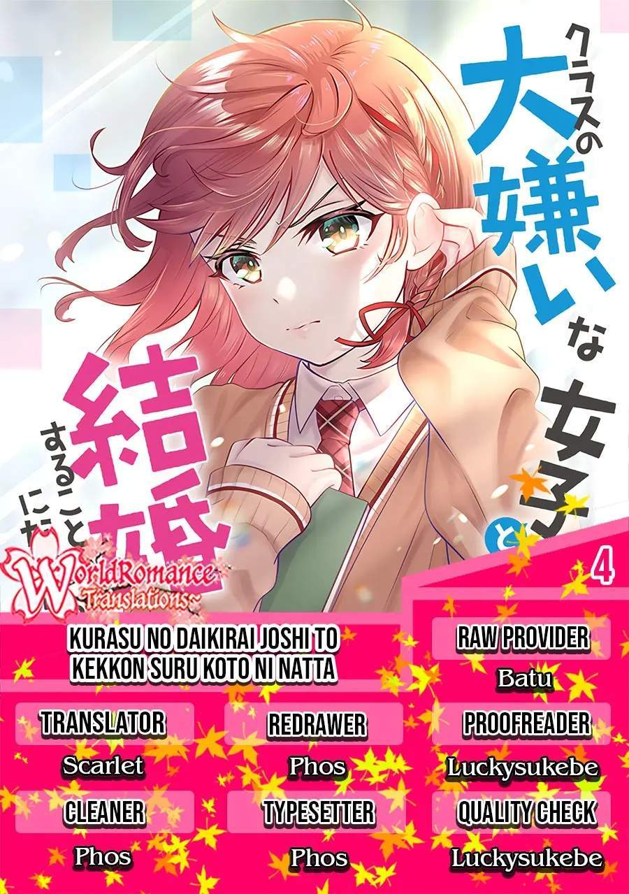 Kurasu no Daikirai na Joshi to Kekkon Suru Koto ni Natta