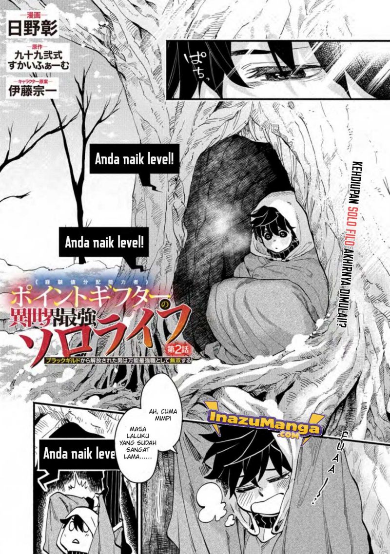 Point Gifter Keikenchi Bunpai Nouryokusha no Isekai Saikyou Solo Life
