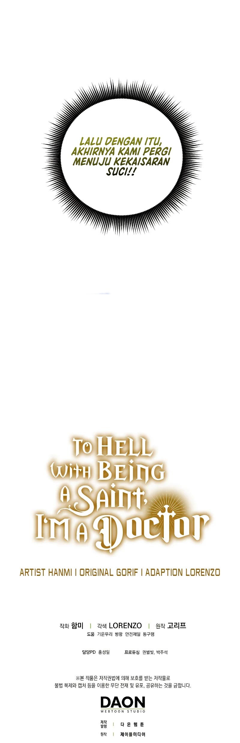 To Hell With Being a Saint, I’m a Doctor