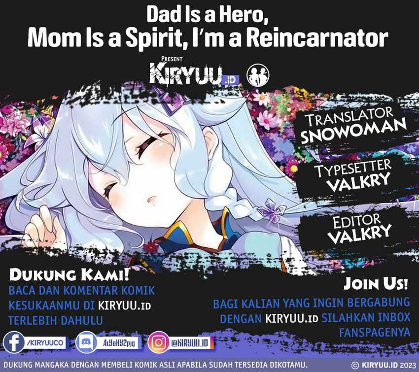 Chichi wa Eiyuu, Haha wa Seirei, Musume no Watashi wa Tenseisha (Dad Is A Hero, Mom Is A Spirit, I’m A Reincarnator)