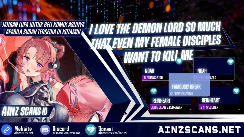 I Love the Demon Lord So Much That Even My Female Disciples Want to Kill Me