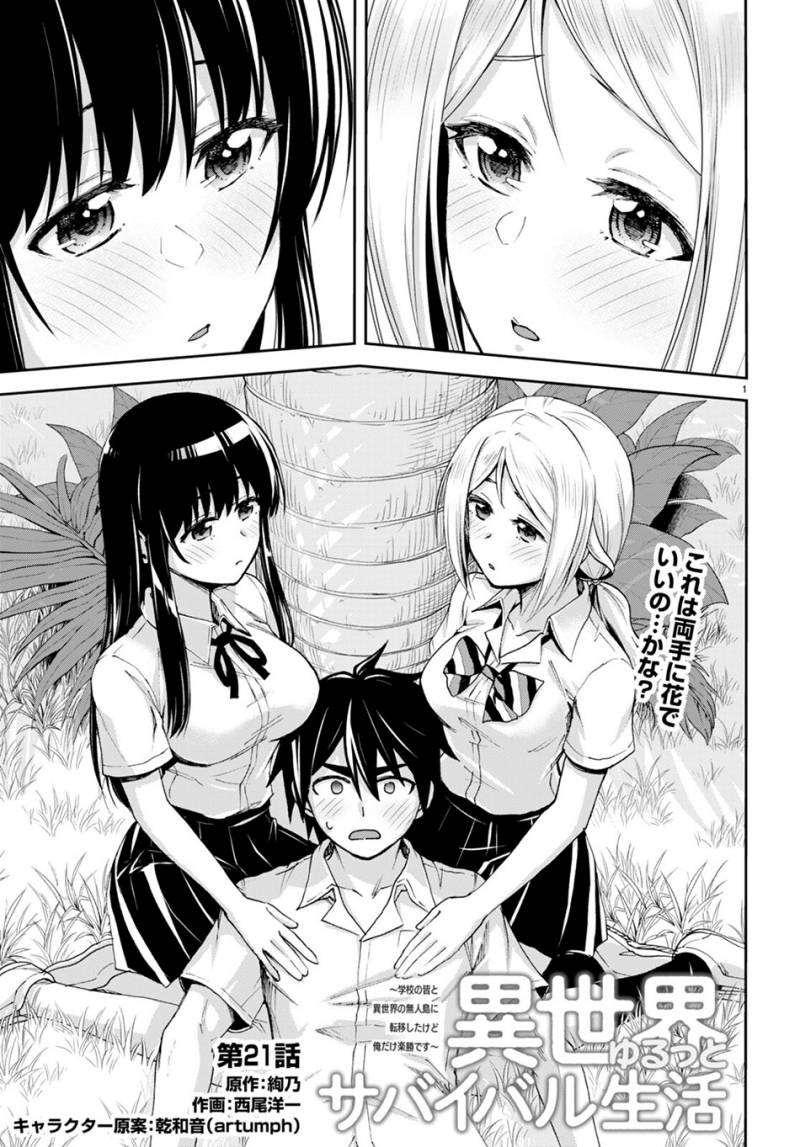 Isekai Yurutto Survival Seikatsu: Gakkou no Minna to Isekai no Mujintou ni Tenishitakedo Ore Dake Rakushou desu