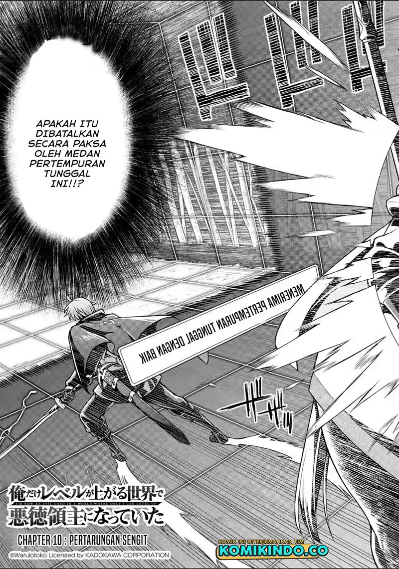 Ore dake Level ga Agaru Sekai de Akutoku Ryoushu ni Natteita