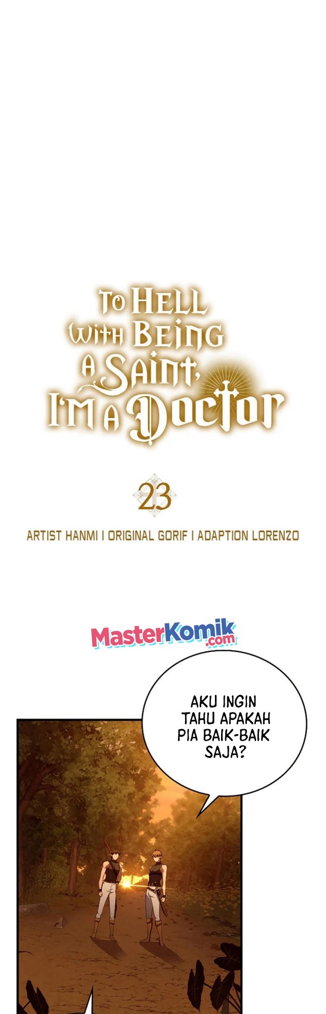 To Hell With Being a Saint, I’m a Doctor